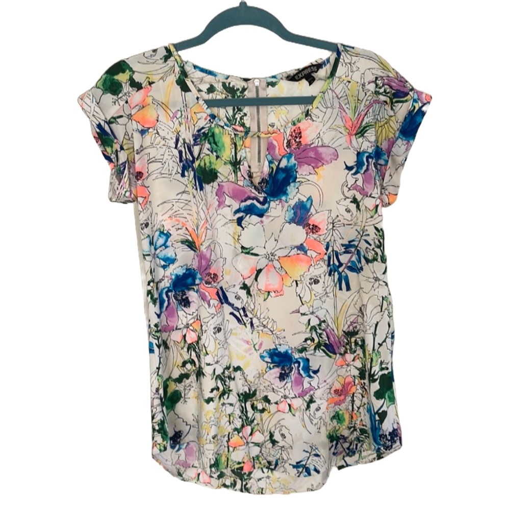 Express floral blouse